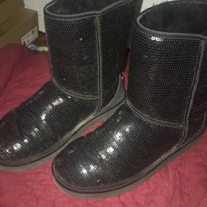 Black sparkle Uggs